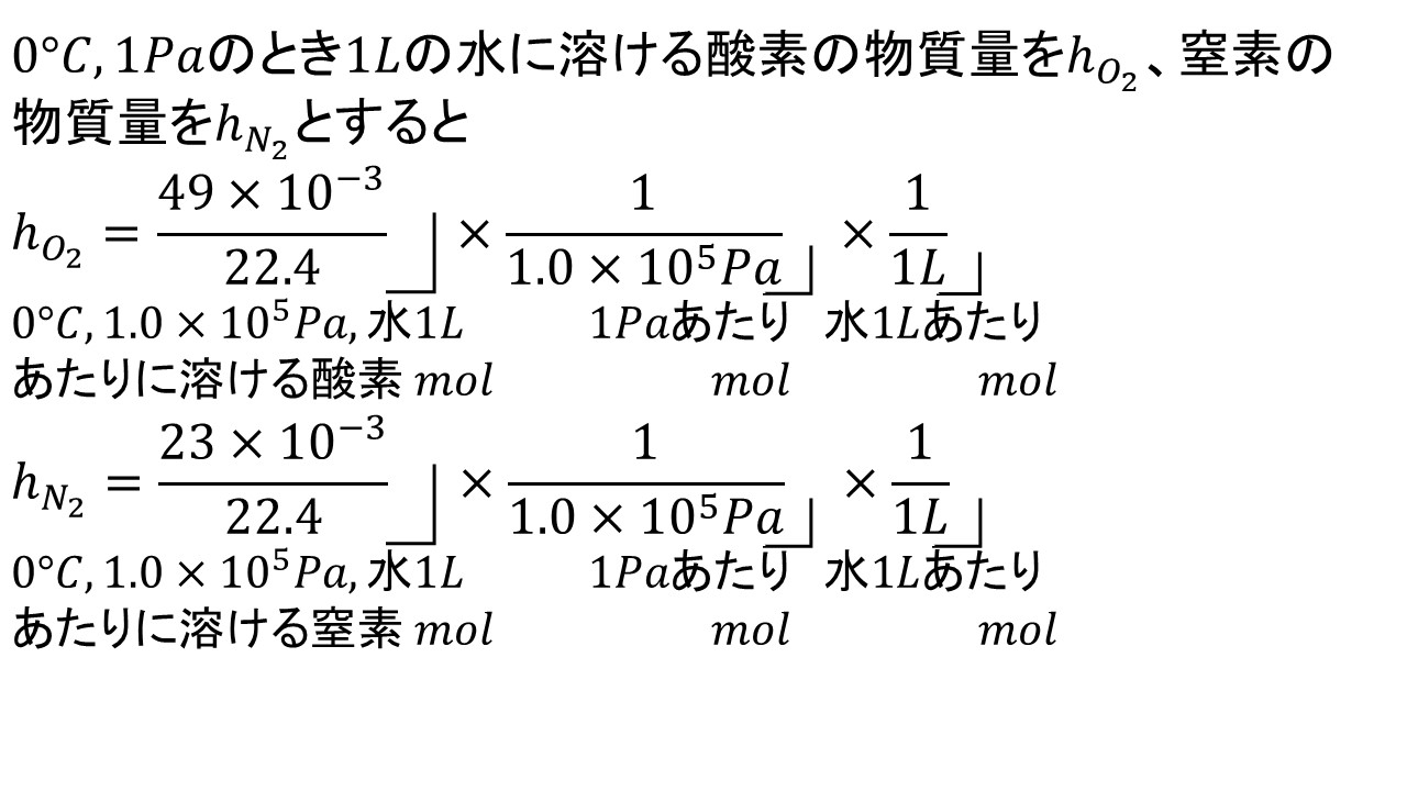 教科書には書かれていないヘンリーの法則の計算公式 そもそもヘンリーの法則とは何かについても解説しています 化学計算の王道 大学受験の王道